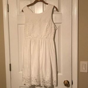 ModCloth-Esley white sleeveless cotton dress